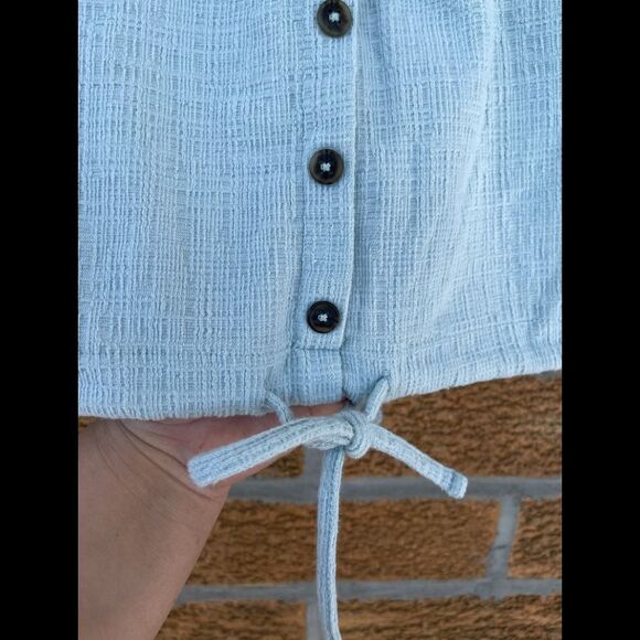 Madewell textured thread off shoulder top xs - Picture 2 of 5